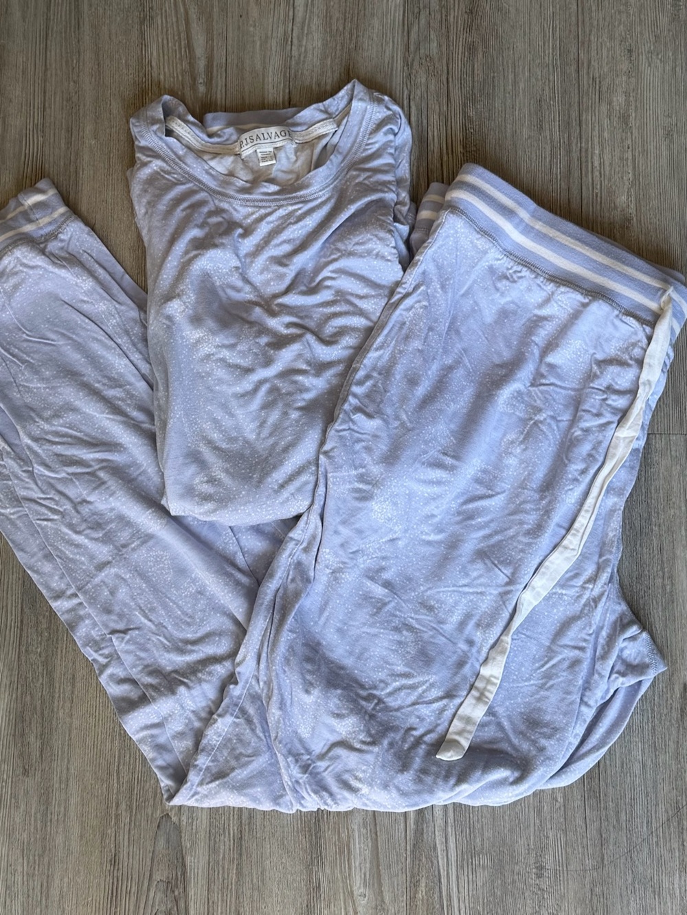 PJ Salvage Lilac Star Speckle Pajama Set
